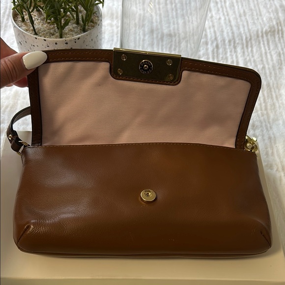 Coach Vintage Woven Tan Leather Small Shoulder Bag - Picture 9 of 14